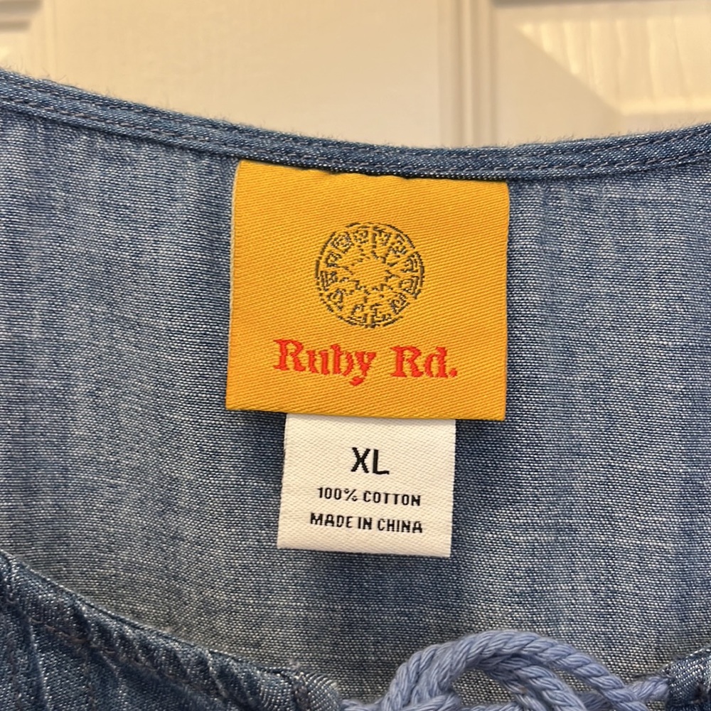 Ruby Rd denim ombré dress - Picture 2 of 8